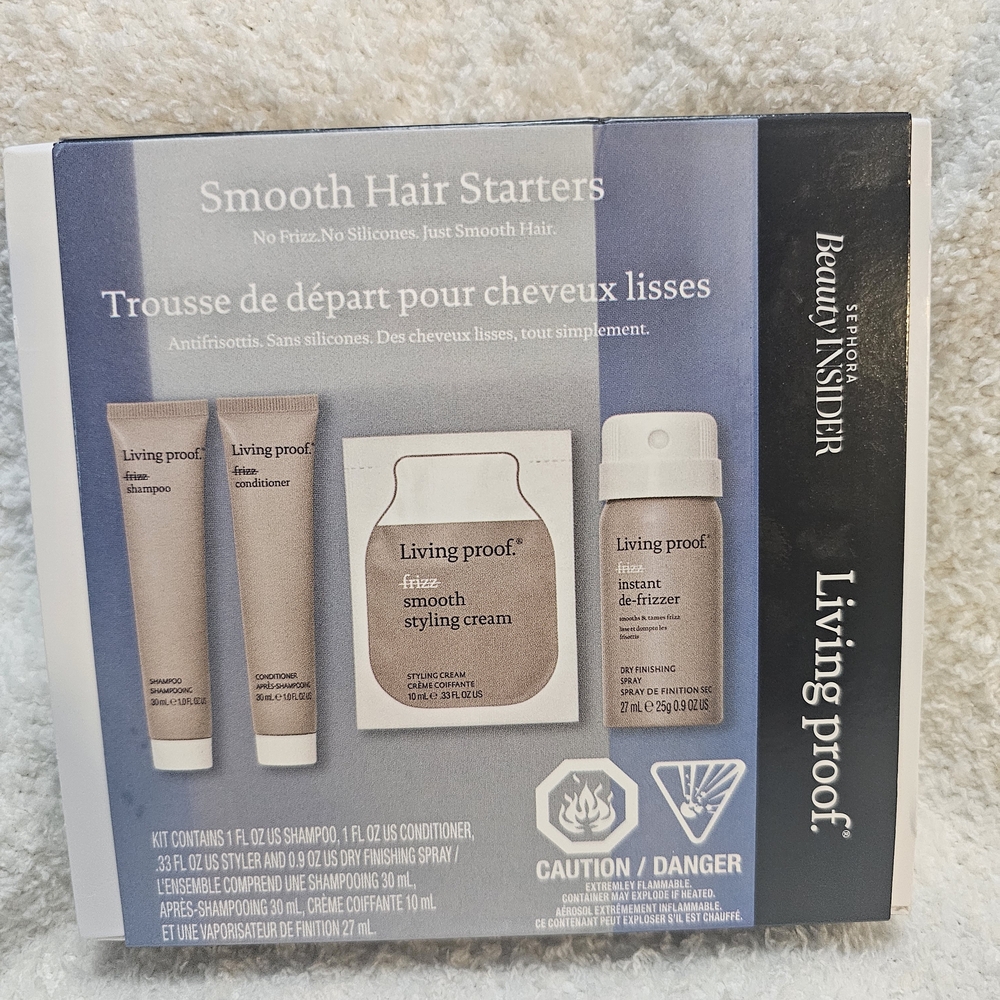 Living Proof Smooth Hair Starters Kit - Tan and White